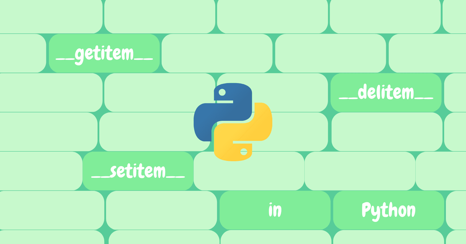 How to implement __getitem__, __setitem__, and __delitem__ in Python