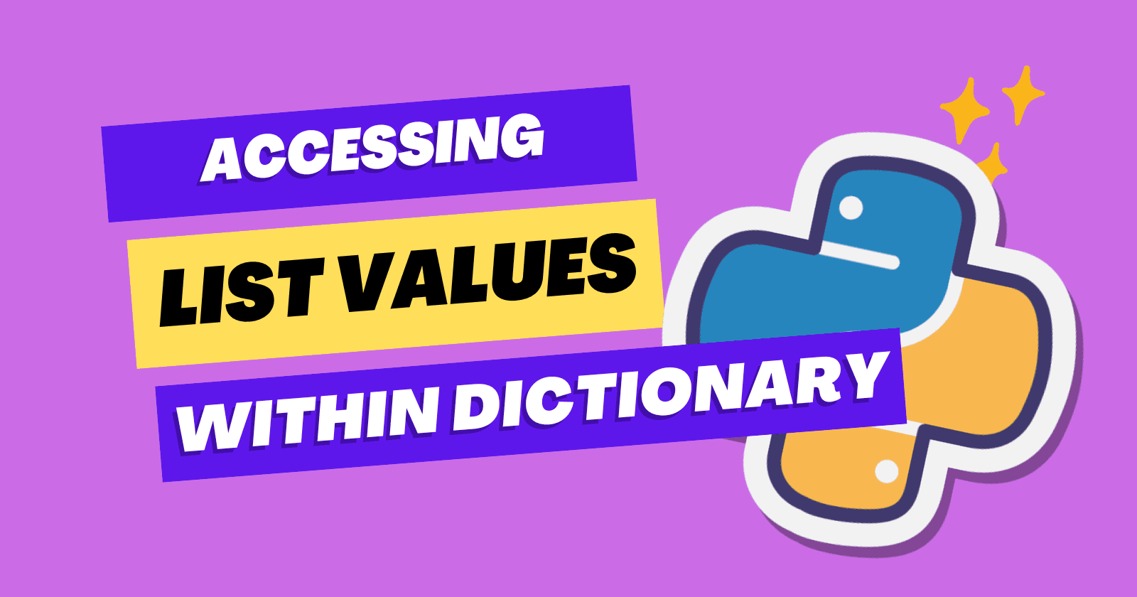 Accessing List Values Within The Dictionary In Python