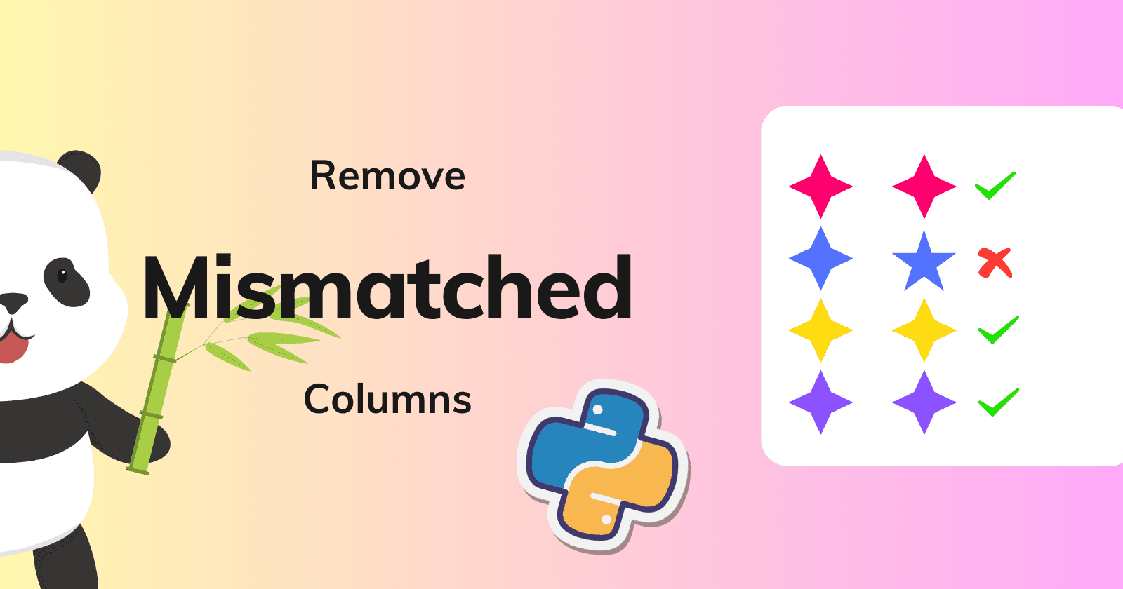 Find and Delete Mismatched Columns From DataFrames Using pandas